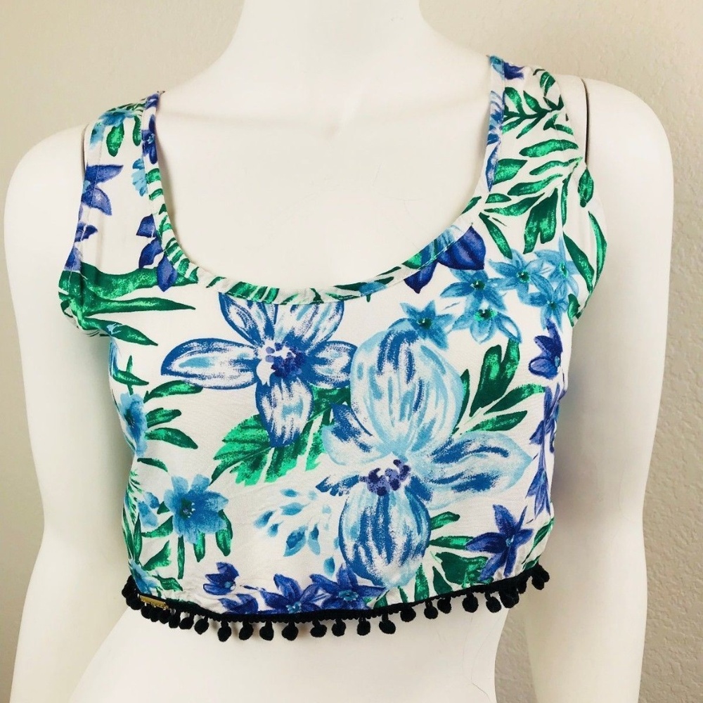 San Lorenzo Small Coverup Bikini Halter TopCropped